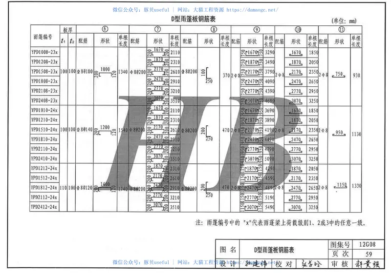 冀---12g08钢筋混凝土悬挑构件 预览图